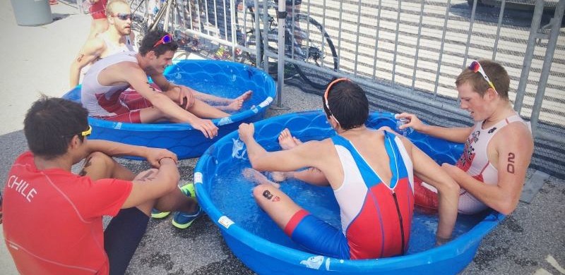 Récupération bien méritée pour ces deux athlètes !