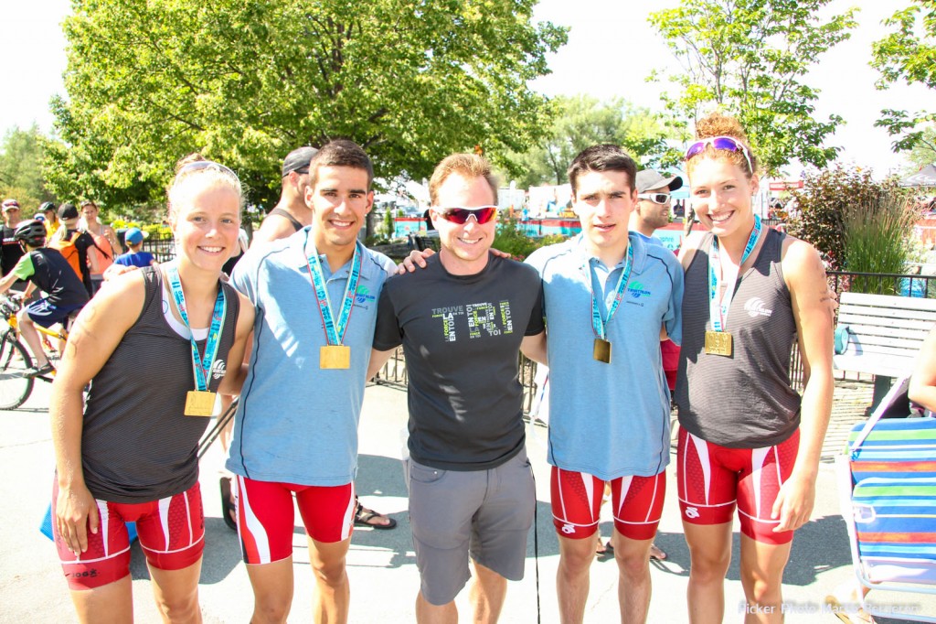 Emy Legault, Xavier Grenier-Talavera, Charles Paquet et Élisabeth Boutin médaillés d'or aux Championnats Canadiens de Relais Mixte